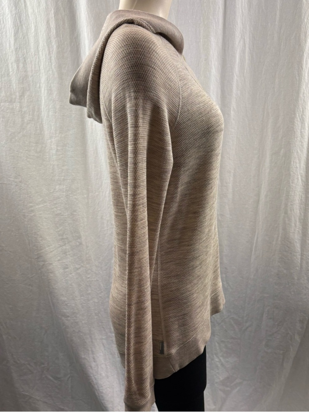Icebreaker Women's Crave Hooded Sweater in Heather Taupe M - Picture 5 of 12